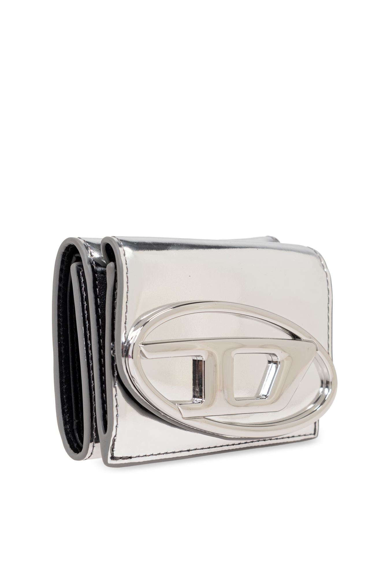 DIESEL 1dr Tri Fold Coin Xs Ii ゴールド レザー